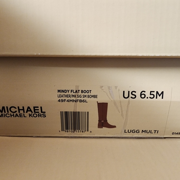 Michael Kors Brown Leather Over the Knee Boots - Picture 2 of 8